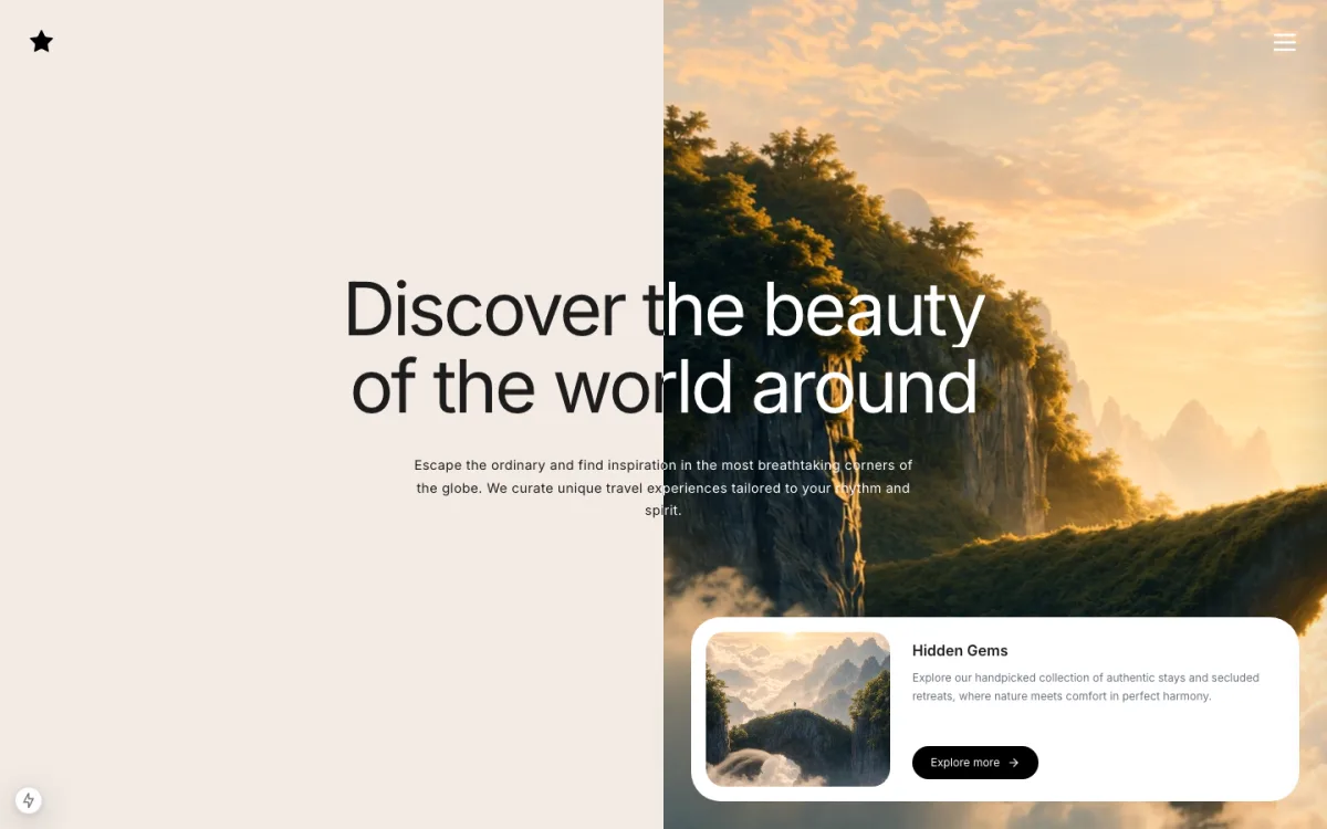 Voyage website preview